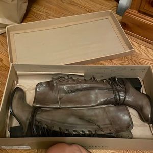 Freebird tall lace in back boots. NIB